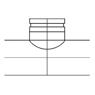 Sattelstück 90° zentriert 100-160mm