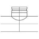 Sattelstück 90° zentriert 125-125mm