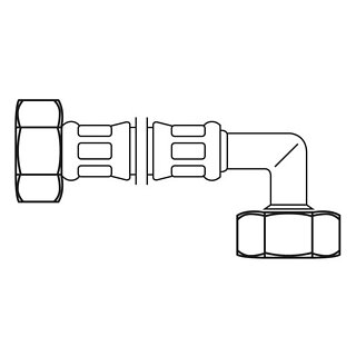 Neoperl FLEXO Anschlussschlauch IG x IG gebogen 3/4x3/4 50 cm