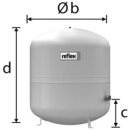 Reflex NG Membran-Druckausdehnungsgefäss grau 100