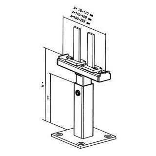 Meier Tobler SK-Bodenständer 150/N 120-W/180-255