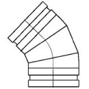 BMK Segmentbogen 45° 224 mm