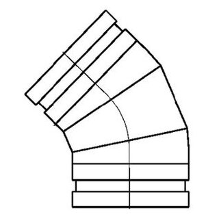 BMK Segmentbogen 45° 300 mm