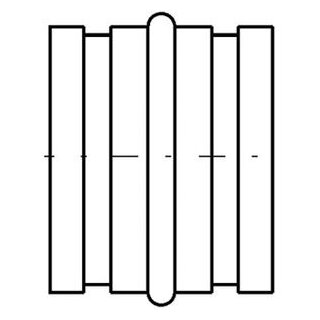 BMK Muffe für Rohre 280 mm