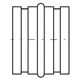 BMK Muffe für Rohre 280 mm