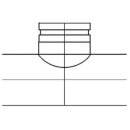 BMK Sattelstück 90° zentriert 180-180 mm