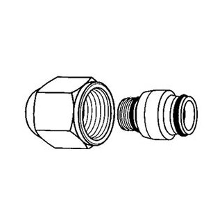 Herb-Systemtechnik Verschraubung zu metalplast Verbundrohr 12/16 mm - 3/4 Eurokonus