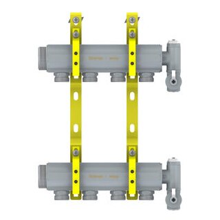 Meier Tobler Mess-Verteiler 11/4x3/4 ohne Ventil 2 Kreise