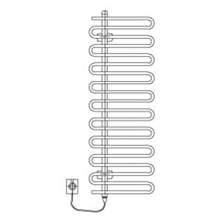 Arbonia Cobrawatt Badheizkörper CBTW140L 400 FKS