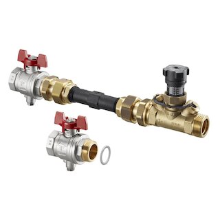 Oventrop Hycocon VTZ Wärmezählereinbauset Passstück DN20 kvs: 2.7