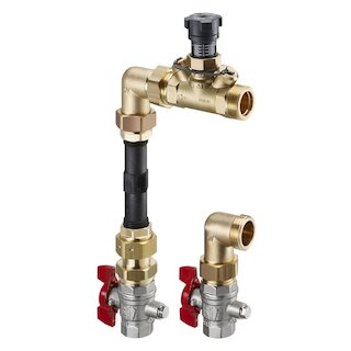 Oventrop Hycocon VTZ Wärmezählereinbauset Passstück DN25 kvs: 3.6