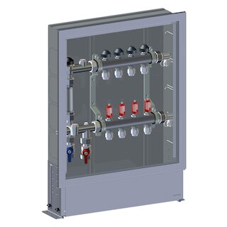Meier Tobler metalplast Inox-Verteiler mit WMZ 1x1/2 3K. + 12/16 mm GE500/600