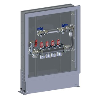 Meier Tobler metalplast Compact Inox-Verteiler mit WMZ 1x1/2 5K. + 12/16 mm GE600