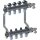 Meier Tobler metalplast Inox-Verteiler ohne WMZ 1x1/2 4K. + 12/16 mm