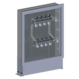 Meier Tobler metalplast Inox-Verteiler ohne WMZ 1x1/2 12K. + 12/16 mm GE900