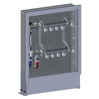 Meier Tobler metalplast Inox-Verteiler mit WMZ 1x1/2 2K. + 12/16 mm GE500