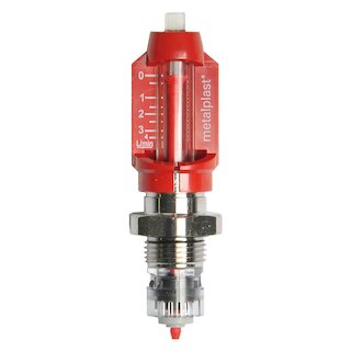 Meier Tobler Durchflussmesser Vorlauf 0-4 l/h rot metalplast
