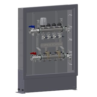 Meier Tobler metalplast Inox-Verteiler SC ohne WMZ 1x1/2 8K. + 12/16 mm GE900