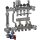 Meier Tobler metalplast Inox-Verteiler SC mit WMZ 1x1/2 2K. + 12/16 mm
