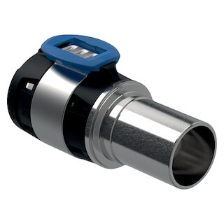 Geberit FlowFit Übergang auf Mapress mit Einschubende Edelstahl 1.4401, d20mm, d1 22mm