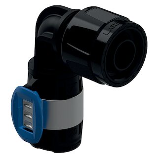 Geberit FlowFit Übergangswinkel 90° mit MasterFix d16mm, RpMF1/2