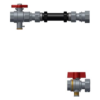 Meier Tobler Anschlussgarnitur horizontal 3/4 - 110 mm