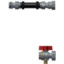 Meier Tobler Anschlussgarnitur horizontal 1 Kugelhahn 1 -...