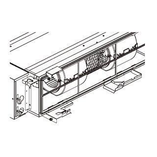 Mitsubishi Electric Plasma Quad Connect Montage-Kit Kanalgeräte, ansaug hinten PAC-HA11PAR