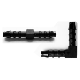Aspen Xtra PVC-Schlauchverbinder mit Winkel 90° /  6mm - 6mm
